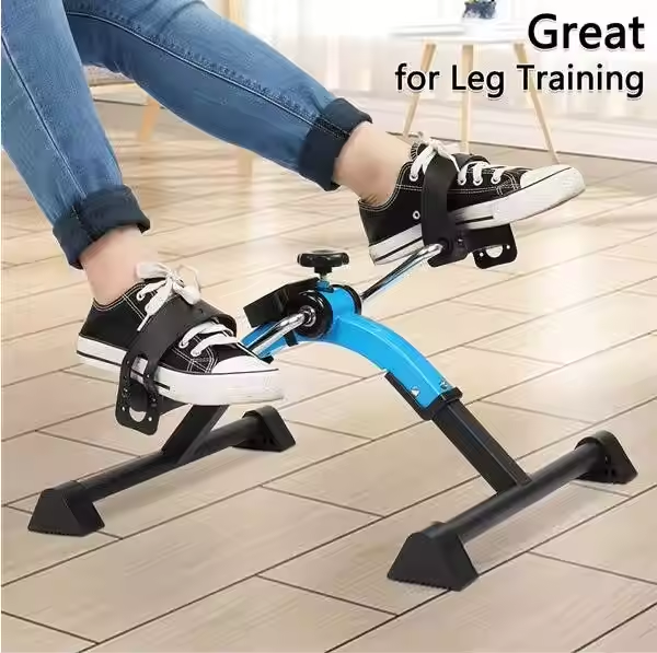 Compact Pedal Powerhouse: Portable Mini Exercise Bike for Legs, Arms & Cardio
